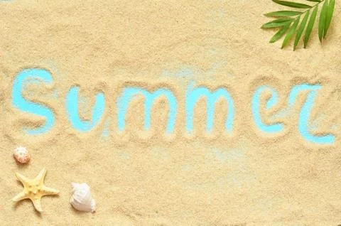 Sea shells with sand as background Stock Photos