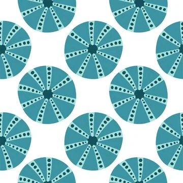 Sea shells seamless pattern. Trendy pattern of seashells for wrapping paper Stock Illustration