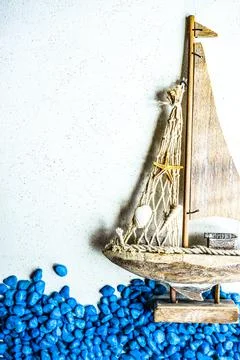 Sea shells as a summer background Stock Photos