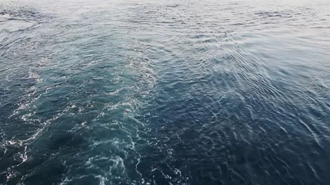 Sea by the ship Stock Footage