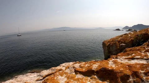 THE SEA WITH SHIPS Stock Footage 94231722