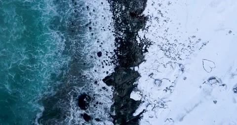 Sea shore from the drone Stock Footage 138607018