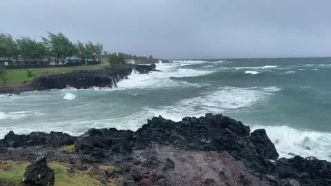 Sea shore in Easter Island Video stock 342842192