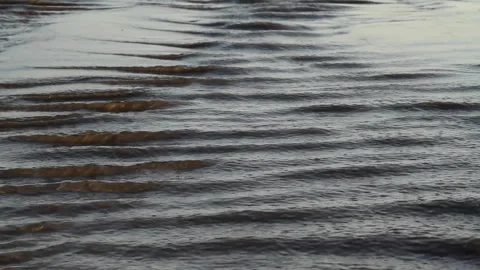 Sea shore rippling water patterns | Stock Video | Pond5