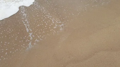 Sea ​​shore wave, slow motion Stock Footage 95882801