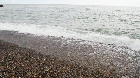 Sea shore with waves from Stock Footage 52894361
