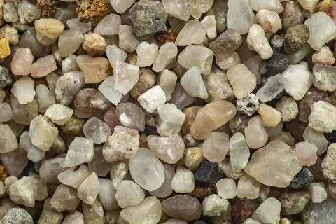 Sea side pebbles eroded, soft focus Stock Photos