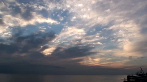 Sea side time lapse HD 스톡 동영상 35340113