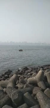 The sea side view Stock Photos