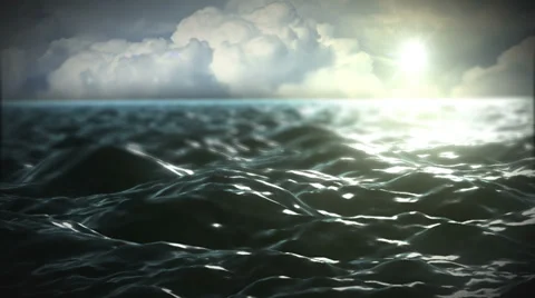 Sea. simple shot of the ocean surface waves. Stock Footage 33868174