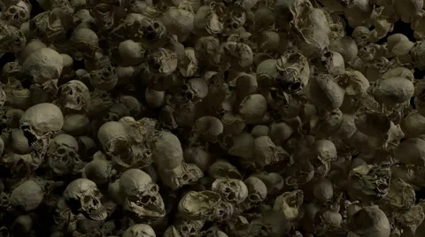 Sea of Skulls Stock Footage 67195418
