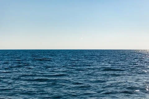 Sea skyline background Stock Photos