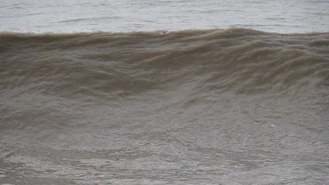 Sea in slow motion, as waves comes to shore Stock Footage 247422202