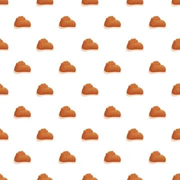 Sea snail shell seamless pattern on white background イラスト素材