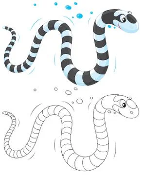 Sea snake Stock Illustration