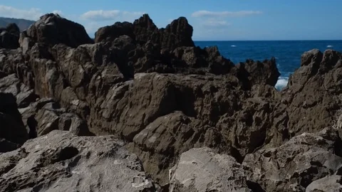 The sea splashes Stock Footage 97843344