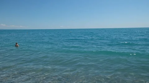 Sea splashes, waves with foam. Water waves surface Stock Footage 242589351