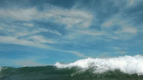 Sea splashing into camera Stock Footage 72569164