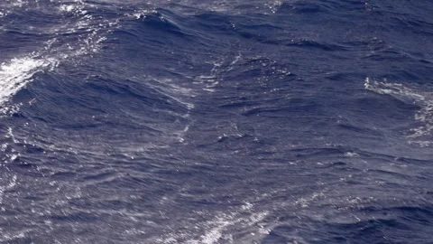 Sea Spray Over Blue Waves in Drake Passage Video stock 337790207