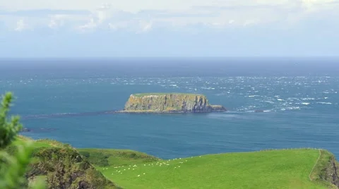 Sea Stack County Donegal Ireland 스톡 동영상 49605604