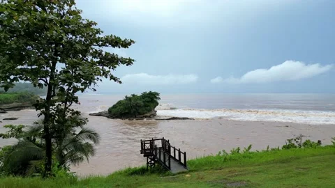 Sea Stack Muara Cikarang Stock Footage 238934662