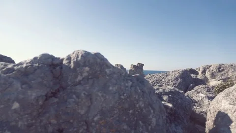 Sea stacks in Gotland Stock Footage 79625453