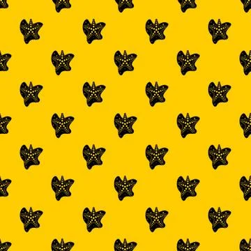 Sea star pattern vector Illustrazione stock