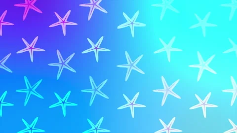 SEA STARS PATTERN GRADIENT Stock Footage 260312675