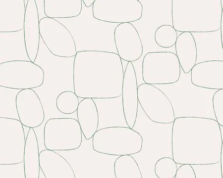 Sea stone wall stylish pattern with green and beige color Stock Illustration