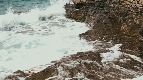 SEA storm Croatia Stock Footage 209225059