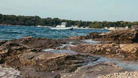 SEA storm Croatia Stock Footage 209227784