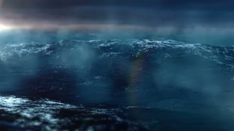 Sea Storm loop 1080p Stock Footage 8513302