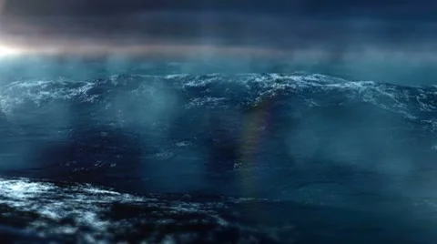 Sea Storm loop 720p Stock Footage 8513132