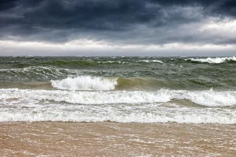 Sea in a storm Stock Photos
