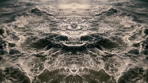 Sea storm waves background in SlowMotion. Water background Stock-Footage 87269417