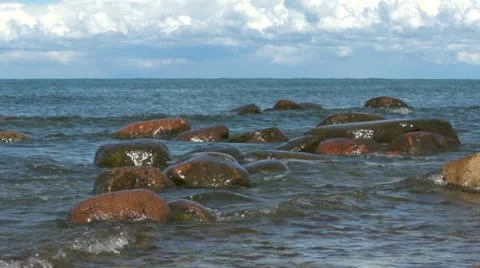 Sea at summer Stock Footage 11435172