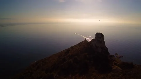 Sea on sun set 스톡 동영상 88696860