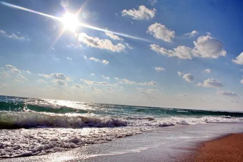 Sea ​​sunbeach Stock Photos