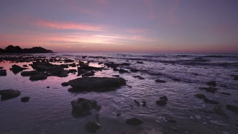 Sea sunrise Stock Footage 98290717