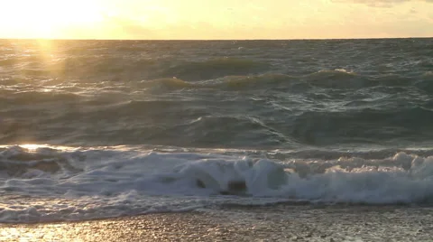 The sea at sunset 01 Stock Footage 41400499