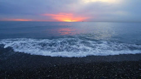 Sea sunset 02 Stock Footage 1012819