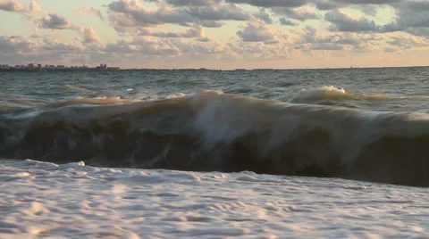 The sea at sunset 03 Stock Footage 41400541
