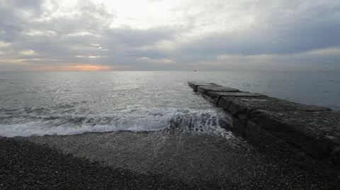Sea sunset 04 Stock Footage 1012824