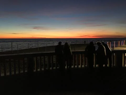 Sea Sunset 1 Stock Photos