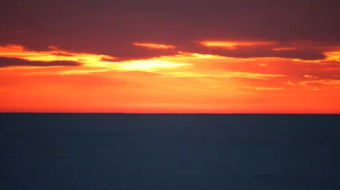 Sea sunset 13 Stock Footage 1012846