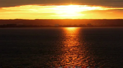 Sea sunset 2.mov Video stock 123135