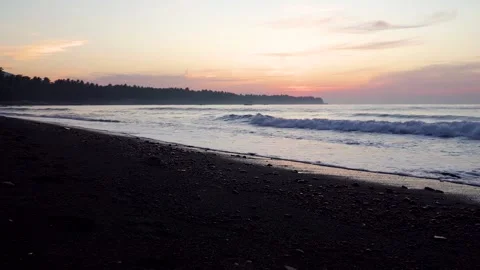 Sea sunset on the beach. Stock Footage 156456992