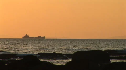 Sea sunset Stock Footage 1808532