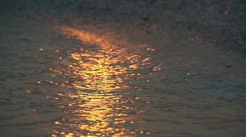 Sea at sunset Stock Footage 11133480