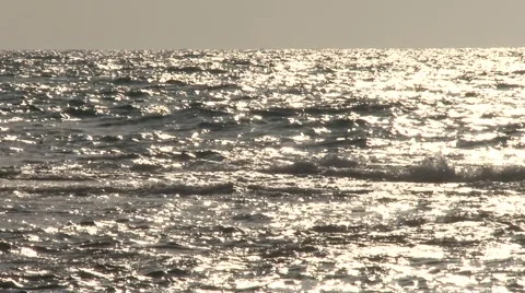 Sea before sunset Stock Footage 45491846